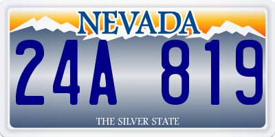 NV license plate 24A819