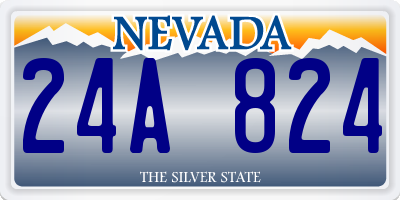 NV license plate 24A824