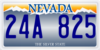 NV license plate 24A825