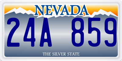 NV license plate 24A859