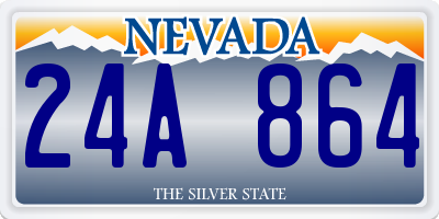 NV license plate 24A864