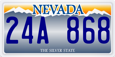 NV license plate 24A868