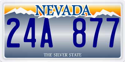 NV license plate 24A877