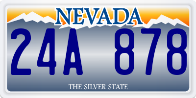 NV license plate 24A878