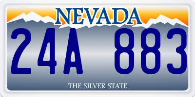 NV license plate 24A883