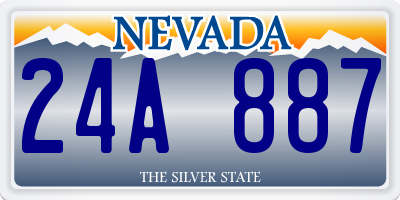 NV license plate 24A887