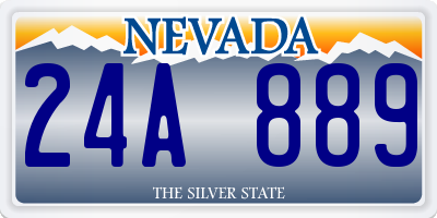 NV license plate 24A889