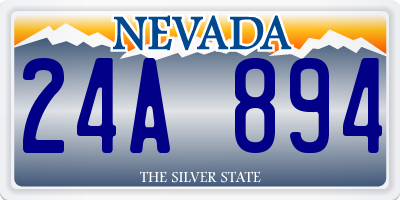 NV license plate 24A894