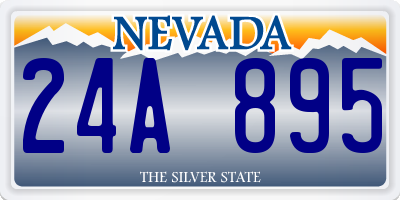 NV license plate 24A895