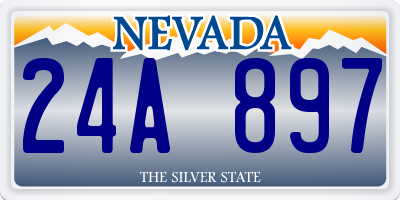 NV license plate 24A897