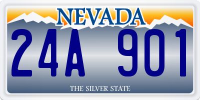 NV license plate 24A901