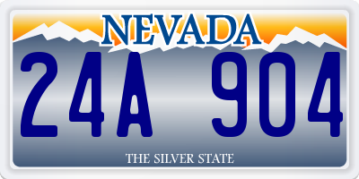 NV license plate 24A904