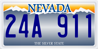 NV license plate 24A911