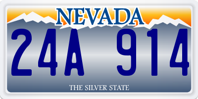 NV license plate 24A914