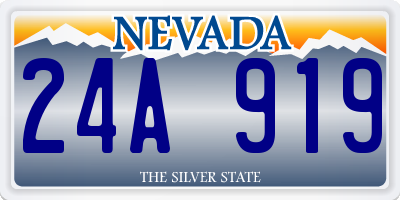 NV license plate 24A919
