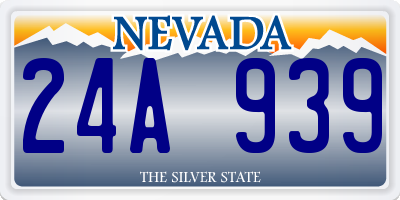 NV license plate 24A939