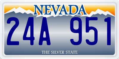 NV license plate 24A951
