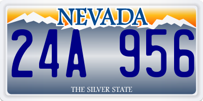 NV license plate 24A956