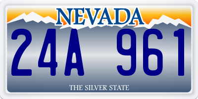 NV license plate 24A961