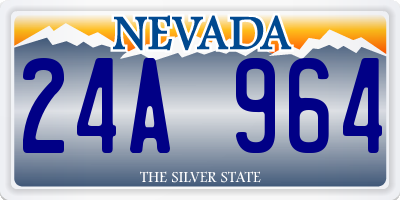 NV license plate 24A964