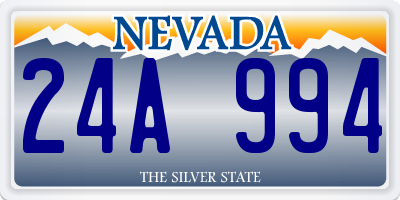 NV license plate 24A994
