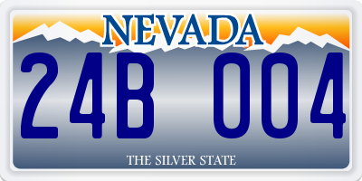 NV license plate 24B004