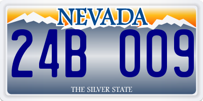 NV license plate 24B009