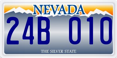 NV license plate 24B010