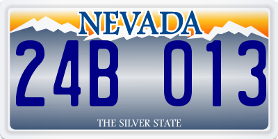 NV license plate 24B013