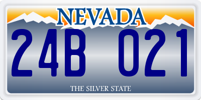 NV license plate 24B021