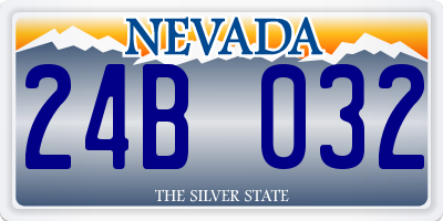 NV license plate 24B032