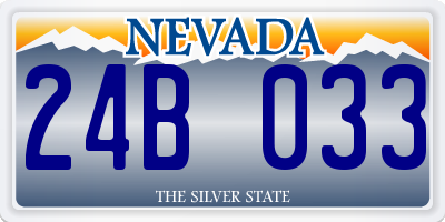 NV license plate 24B033