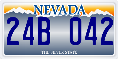 NV license plate 24B042