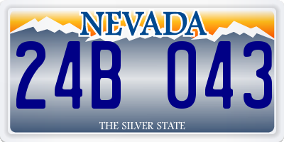 NV license plate 24B043