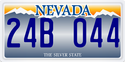 NV license plate 24B044