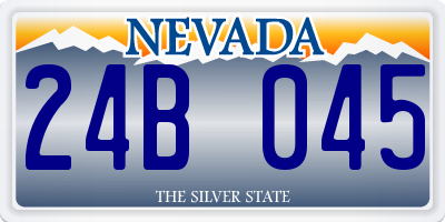 NV license plate 24B045