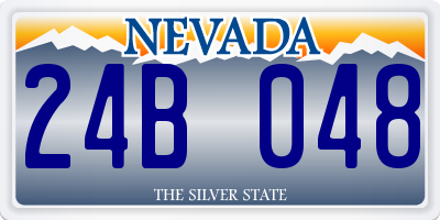 NV license plate 24B048