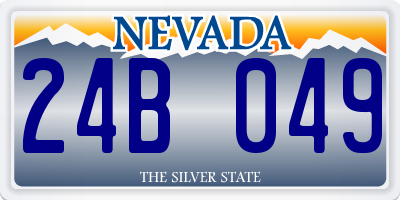 NV license plate 24B049