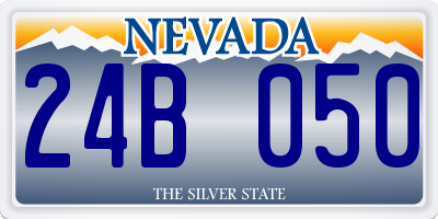 NV license plate 24B050