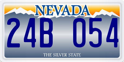 NV license plate 24B054
