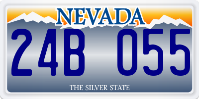 NV license plate 24B055