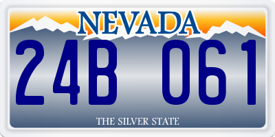 NV license plate 24B061