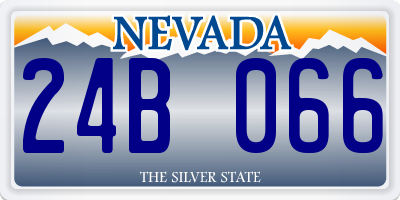 NV license plate 24B066