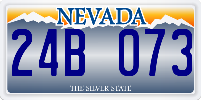 NV license plate 24B073