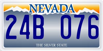NV license plate 24B076