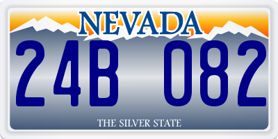 NV license plate 24B082