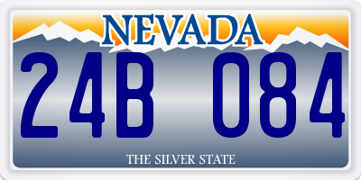 NV license plate 24B084