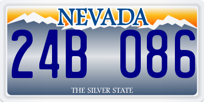 NV license plate 24B086
