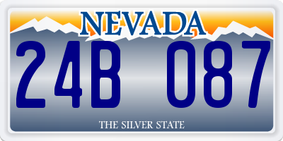 NV license plate 24B087