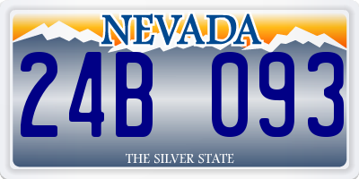 NV license plate 24B093